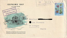 LUXEMBOURG EXPHIMO 1967 - Covers & Documents