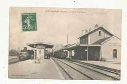 Cp, 86, PORT DE PILES, La Gare , Les Quais , Chemin De Fer ,voyagée - Sonstige & Ohne Zuordnung