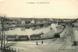 Le Mans * Vue Générale Du Port * Train * Ligne Chemin De Fer - Le Mans