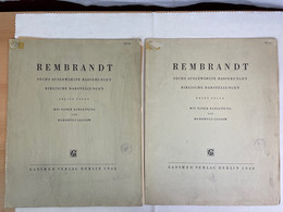 Rembrandt - Sechs [Zwölf] Ausgewählte Radierungen: Biblische Darstellungen. 1.und 2. Folge. - Sonstige & Ohne Zuordnung