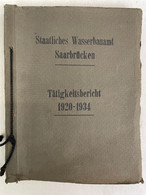 Staatliches Wasserbaumamt Saarbrücken. 1920 - 1934. PHOTODOKUMENTATION. - Architectuur