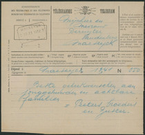 Télégramme / Télégram (Série G N°7) Déposé à Maeseyck + Obl Télégraphe-téléphone MAESEYCK (1932) - Postkantoorfolders