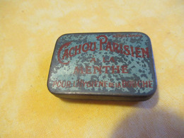 Petite Boite Métallique Ancienne/Confiserie/ CACHOU PARISIEN/Menthe/Pour L'Hygiène De La Bouche/Vers 1920-1950   BFPP239 - Dozen