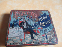 Boite Métallique Ancienne/Cigarettes/ MURATTI'S/ AFTER LUNCH/ Murrati'Sons & Co Ltd/Vers 1920-1950   BFPP240 - Dosen