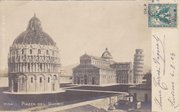 Vecchia Foto Cartolina-ita- Pisa - Piazza Del Duomo -ediz O.Scarlatti-Precursore-1904 - Pisa