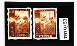 TNT0/53 ÖSTERREICH 1947 Michl 803  PLATTENFEHLER " Weißer Rauch "  (*) FALZ  SIEHE ABBILDUNG - Variétés & Curiosités