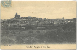 Cpa ROCHEFORT 30 - 1906 - Vue Prise De Notre-Dame - Phot. Amat - Rochefort-du-Gard