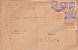 Brazil AIR FRANCE AIRMAIL REGISTERED COVER To Switzerland 1939 - Airmail (Private Companies)