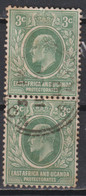 Timbre Oblitéré East Africa Et Uganda 1907 N°125 Paire - East Africa & Uganda Protectorates