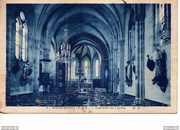 CPA BOURG DE VISA (Tarn Et Garonne) Intérieur De L'Eglise - Bourg De Visa