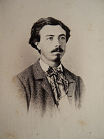 Photo CDV Trantoul Et Lafosse à Tarbes - Jeune Homme Beau Portrait Nuage, Second Empire Datée 1864 L616 - Oud (voor 1900)