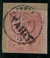 Tahiti 17 Oblitéré Papeete Polynésie Océanie Alphée Dubois Surcharge Französisch Polynesien French Polynesia - Used Stamps