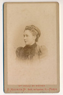 CDV - Portrait Madeleine DE B. - Photographe Maurice Paris - Photographie Ancienne - Identified Persons