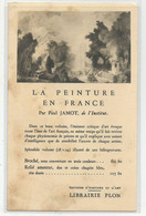 Cpa Pub Publicité Pour Livre Edition Librairie Plon La Peinture En France Art Français Par Paul Jamot De L'institut - Publicidad