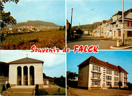 Falck * Souvenir De La Commune * Cp 4 Vues * école Groupe Scolaire - Andere & Zonder Classificatie