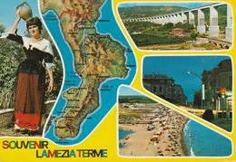 LAMEZIA TERME - VEDUTE - MAP CAR - DONNA IN COSTUME - 2295 - Lamezia Terme