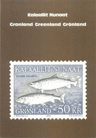 Postcard About Stamps Greenland Salmo Salar Fish - Grönland