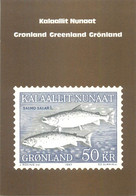 Postcard About Stamps Greenland Salmo Salar Fish - Groenland