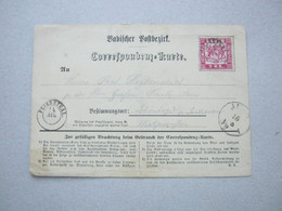 BADEN ,  PETERSTHAL , Klarer Stempel Auf Postkarte - Briefe U. Dokumente