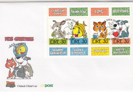 IRLAND. FDC. PETS GREETINGS... BOOKLET 1999 /     2 - FDC