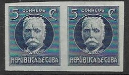 Cuba Mnh** Imperf Pair Very Fresh 1926 10 Euros ++ - Neufs