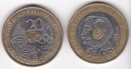 20 Francs Pierre De Coubertin 1994, Bimétallique Bicolore - Herdenking
