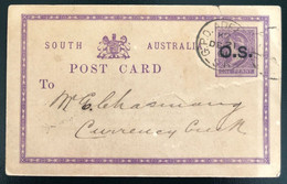 South Australia, Entier D'Adelaide 18.12.1891 - (B451) - Lettres & Documents