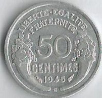 Pièce De Monnaie 50 Centimes Morlon Alu 1945 B - 50 Centimes