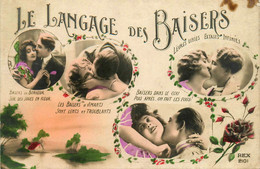 Fantaisie * Le Langage De Baisers * Carte Photo - Autres & Non Classés