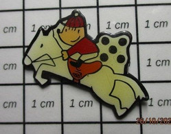 613a  PIN'S PINS / Rare Et De Belle Qualité ! / JEUX OLYMPIQUES / BARCELONA 1992 MASCOTTE COBI EQUITATION CHEVAL - Jeux Olympiques