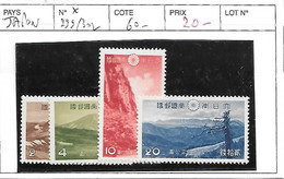 JAPON N° 299/302 * - Unused Stamps