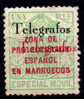 Marruecos Español (Telégrafos) Nº 34Chh. Año 1935/7 - Marruecos Español