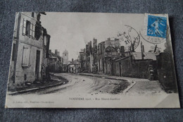 Vouziers 1918,rue Désiré Guelliot,belle Carte Postale Ancienne - Vouziers