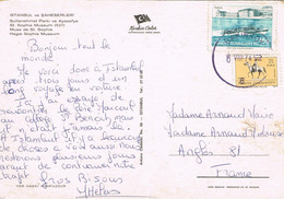 47297. Postal  BAKIRKOY (Turquia) 1974 A Francia, Museo Santa Sofia De Istambul - Brieven En Documenten