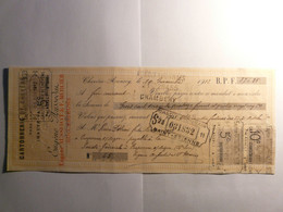 MANDAT LETTRE DE CHANGE CHEQUE - CHEVENE ANNECY - 19 NOVEMBRE 1912 - CARTONNERIE DE CHEVENE - SABATIER COUTELLIER THIERS - Lettres De Change