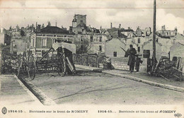 54 / NOMENY / BARRICADE SUR LE FRONT - Nomeny