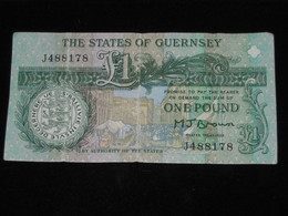 GUERNSEY - 1 One Pound 1980-1989 - The States Of Guernsey  **** EN  ACHAT IMMEDIAT  **** - Guernsey