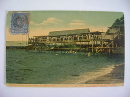 CHILE - POST CARD FROM VALPARAISO , PLAYA ANCHA - BANOS DEL TAQUEADERO SENT IN ? IN THE STATE - Chile