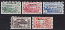 Nouvelles Hébrides Taxe N°36/40 - Neuf * Avec Charnière - TB - Postage Due