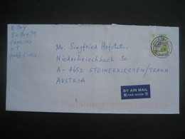 China Hongkong- Luftpost Brief, Gelaufen 2002 Nach Steinerkirchen - Briefe U. Dokumente