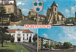 MONTESSON (78) Vues Multiples Rue Du Gal Leclerc - L'Eglise - La Mairie - Place Paul Demange - Montesson