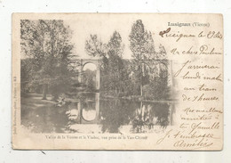 Cp, 86, LUSIGNAN,  Vallée De La VONNE Et Le Viaduc , Vue Prise De La VAU-CHIRON , Dos Simple, Voyagée 1902 - Lusignan