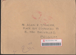 EGITTO - EGYPTE - Egypt - 2004 - 8700 EMA,Red Cancel - Registered - Big Envelope - Viaggiata Da Heliopolis Per Bruxelles - Storia Postale