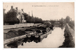 La Guerche - Le Bassin Du Canal - Peniche - CPA°Rn - La Guerche Sur L'Aubois