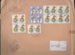 TURCHIA - TURKEY - 2003 - 14 X 300.000 + 4 X 300 - Registered - Big Envelope - Viaggiata Da Istanbul Per Brussels, Belgi - Lettres & Documents