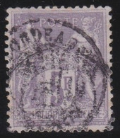 France   .    Y&T   .      95   (2 Scans)    .     O      .   Oblitéré - 1876-1898 Sage (Type II)