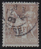 France   .    Y&T   .      105  (2 Scans)  Perfin       .     O      .   Oblitéré - 1898-1900 Sage (Type III)