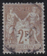 France   .    Y&T   .      105  (2 Scans)       .     O      .   Oblitéré - 1898-1900 Sage (Tipo III)