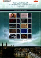 GREAT BRITAIN - 2009   ANNIVERSARY OF CAMBRIDGE UNIVERSITY  COMMEMORATIVE SHEET - Fogli Completi
