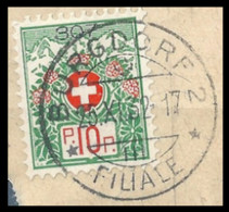 Portofreiheit 12A  "Burgdorf 2 Filiale"  (Kontrollzeichen 307 - Bezirks Krankenhaus)   1932 - Vrijstelling Van Portkosten